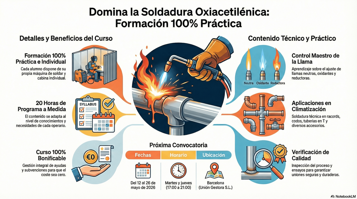 Curso de Soldadura Oxiacetilénica: domina el Oficio en 20h